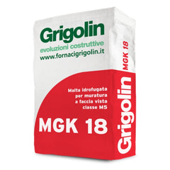 Mortar alb sau gri pentru zidire caramida fatada Grigolin MGK18